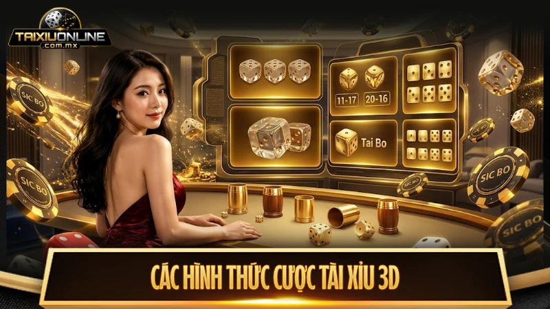 Các hình thức cược trong 3D tài xỉu