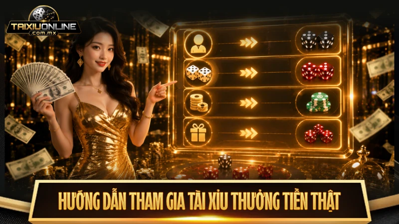 Hướng dẫn tham gia tài xỉu trả thưởng tiền mặt