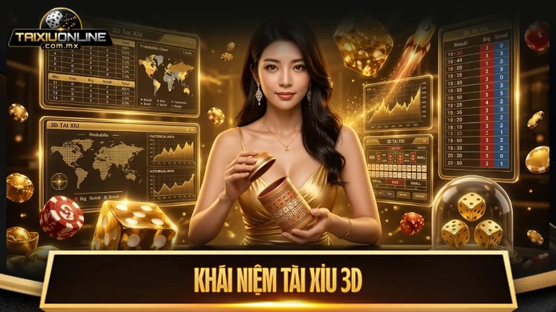 Khái niệm tài xỉu 3D đổi thưởng trực tuyến