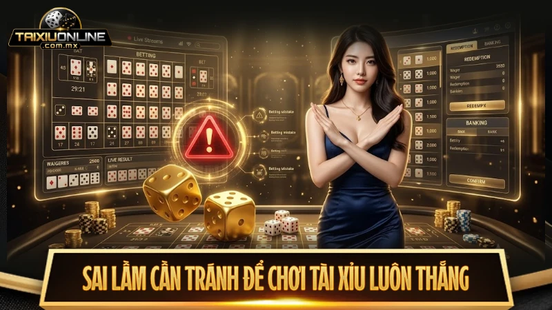 Sai lầm cần tránh để chơi tài xỉu đạt hiệu quả cao