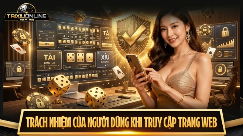 Trách nhiệm của người dùng khi truy cập trang web businesstherapy.io